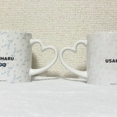 うさまる うさこ ペアマグカップの画像