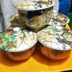 茶器 4個 セット 蓋つき 1個割ってしまったので蓋は5個 豪華...