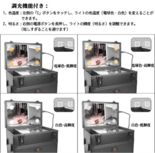 【新品未使用】プロ用のメイクキャリーボックス