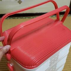 使い勝手抜群❗昭和レトロ　ピクニックバスケットセットの画像