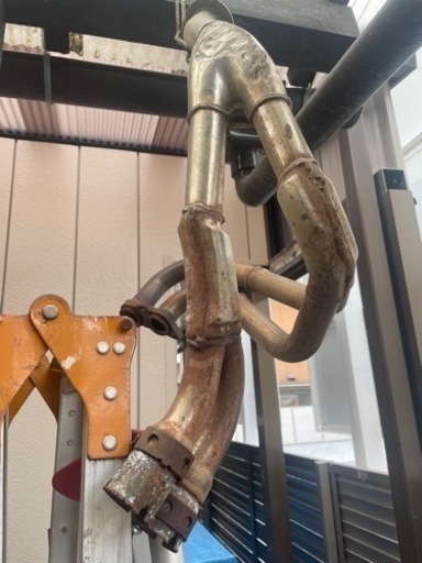 RVF400 純正エキパイ