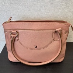 【中古品】U by ungaro ウンガロ ピンク 牛革 ハンド...