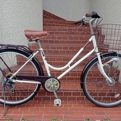 【26インチ自転車】6段変速　LEDオートライト付き　鍵新品❗️...