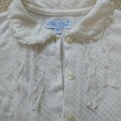 白ブラウス120  マザウェイズの画像