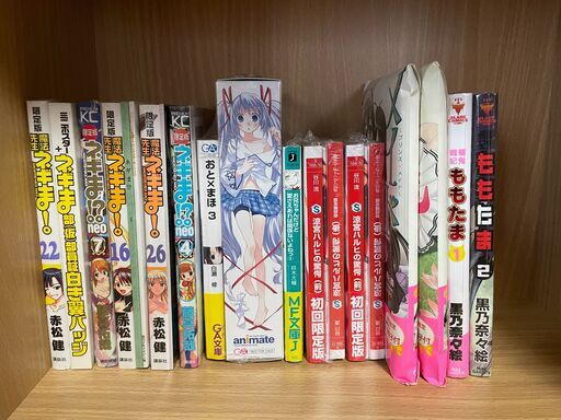 【新品】漫画＆ライトノベルまとめ売り。初回特典や限定版のフィギュアやCDやDVD、ゲーム、マウスパット、しおり、ポストカード、小冊子、特別カバーなど　新品約2000冊 ＋中古品約200冊