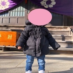 80㎝　花柄コートの画像