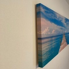 決まりました　ニトリウォールアートの画像