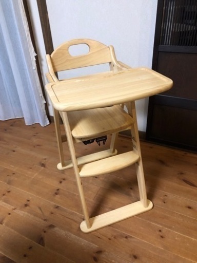 美品　カトージ　ベビーチェア　木製　おまけ付