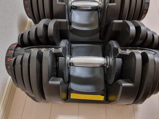 可変式ダンベル 40kg ×2 計80kg ウエイトトレーニング 筋トレ アジャスタブルダンベル ☆新品級美品☆ 神奈川県逗子市 引き
