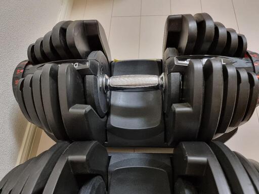 可変式ダンベル 40kg ×2 計80kg ウエイトトレーニング 筋トレ アジャスタブルダンベル ☆新品級美品☆ 神奈川県逗子市 引き