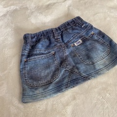 Lee 転写スカート だまし絵 90サイズ　 デニムスカートの画像