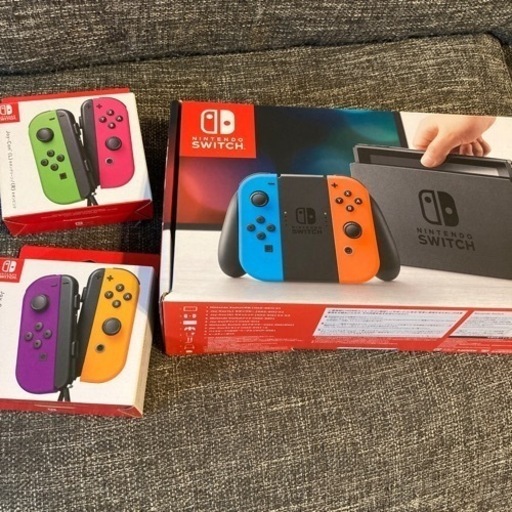 決まりました　任天堂Switch本体+コントローラー6つ