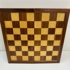 【レガストック川崎本店】高級チェスセット　木製　駒付き　45cm×45cmの画像