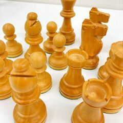 【レガストック川崎本店】高級チェスセット　木製　駒付き　45cm×45cmの画像