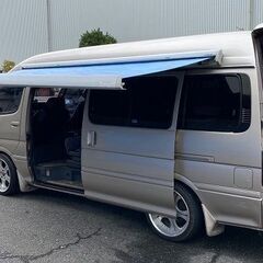 車両交換　ハイエースロングキャンピング8ナンバー検査付き乗って帰...