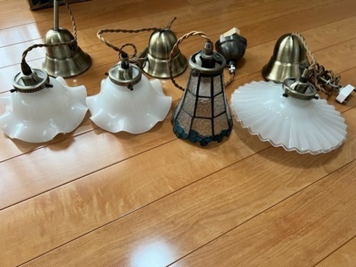 アンティーク照明器具4点セット