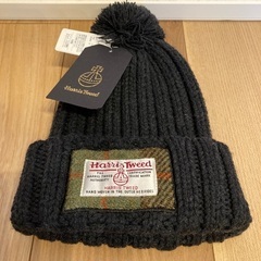 Harris Tweed 　ニット帽　レディース　【タグ付き・未使用】