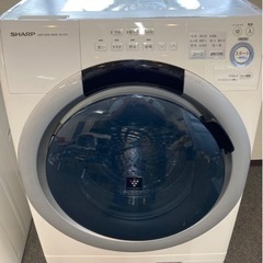 【中古品】SHARP ドラム式電気洗濯機 ES-S7A-WL 2016年製 左開き