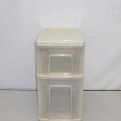 stp-1533　プラスチックチェスト　2段　プラチェスト　収納...