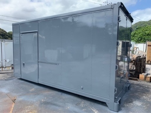 No.652 アルミバン 2ｔロング 車  アルミ 箱 バイク 倉庫 トラック コンテナ 米 保管庫 物置 DIY