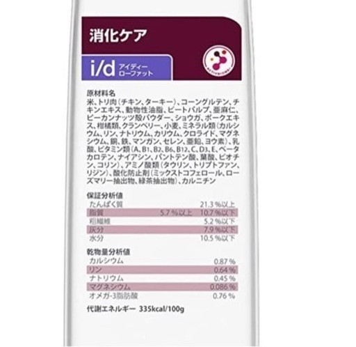ヒルズ　アイディー ローファット ドライ　7.5kg　セット