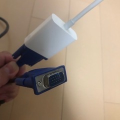 VGA-thunderbolt ケーブル　Mac デュアルモニター接続コード　おまけ付きの画像