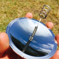 DIY　太陽の光で着火します　　屋外ソーラーライター　約20秒で　　（曇り日はダメ）の画像