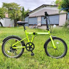 使用感少なめ！ HUMMER 20インチ折りたたみ ライトグリーン