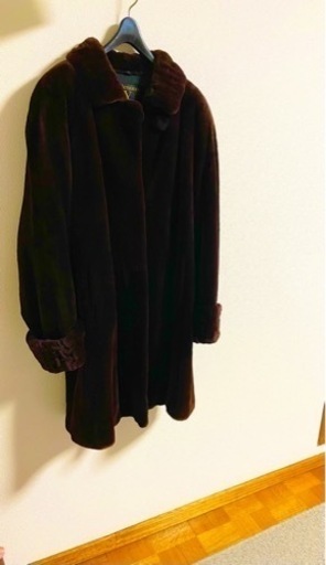 VALENTINO ファーコート ブラウン