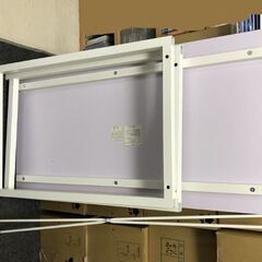 ニトリ 机 デスク(ザッキー 95 WW)白色 ホワイト 引き取り限定の画像