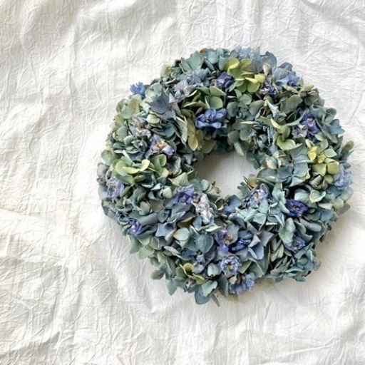 紫陽花リース　あじさいリース