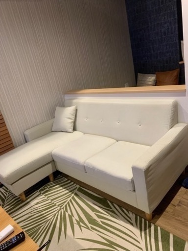 【値下げ】取りに来てくださる方限定　カウチソファー