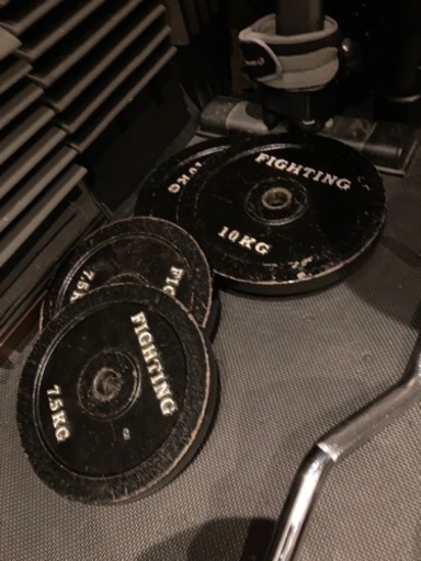 配送 バーベルセット ウェイト35kgセット EZバー含め約45kg