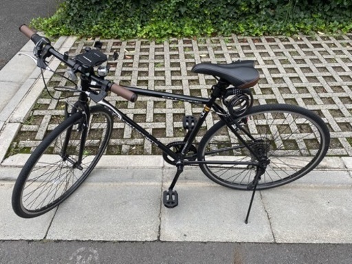 6段変速クロスバイク(スマホホルダー、鍵付き)⚠️9月23日まで