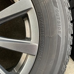 タイヤ付ホイール　195/65R15 91Q プリウスなど　タイヤはスタッドレスの画像