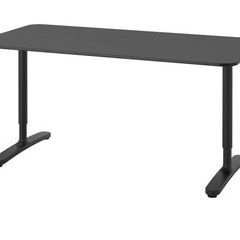 IKEA BEKANT ベカント 160×80 ブラック オフィ...