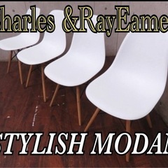 ②■Charles & Ray Eames/チャールズ&レイ・イームズ■サイドシェルチェア■4脚セット