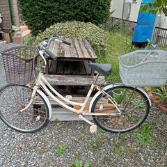 24インチのとても古い自転車　[行き先が決まりました]
