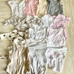 女の子ベビー服　肌着　カバーオール　約30点の画像