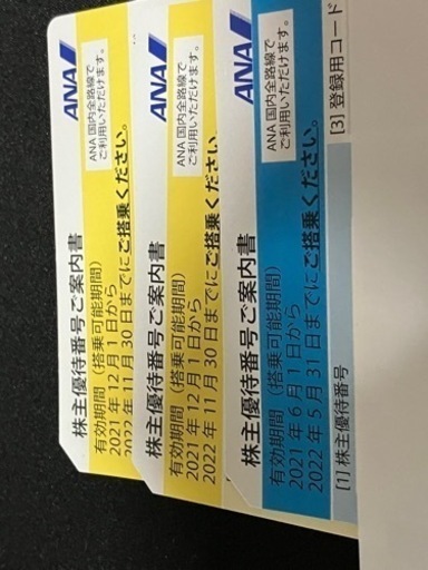 ANA株主優待チケット