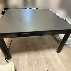 山善コタツテーブル　コタツ布団の画像