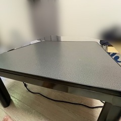 山善コタツテーブル　コタツ布団の画像