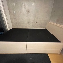 【条件つき】収納付きセミダブルベッドの画像