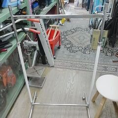 スチールハンガー　パイプハンガー　高さ調整　キャスター付き　ハン...