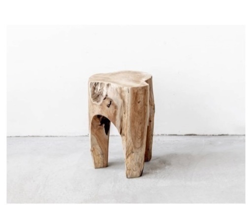 ANTRY ラスティックウッドスツール、パンパスグラス