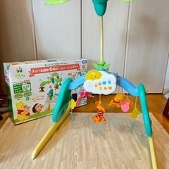 【超美品！】プーさんメリー　くまのプーさん選べる回転6WAYジム...