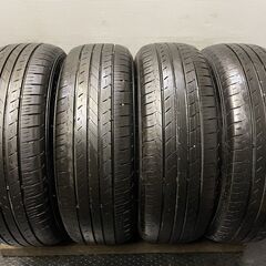 GOODYEAR EfficientGrip 215/65R16 16インチ 夏タイヤ 4本 2018年製 バリ溝 アルファード ヴェルファイア エリシオン等　(MTJ226) クレジットカード QRコード決済可能