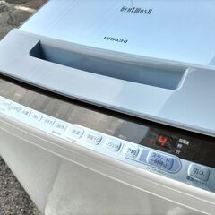 HITACH 全自動洗濯機ビートウォッシュ BW-V70C 7kg 2018年製 J09087