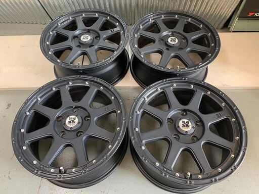 売約済み　XTREME-J 17x7.5J 5/127 +40　WJ/ＷＨグランドチェロキー・JKジープラングラー　エクストリーム-J　マットブラック