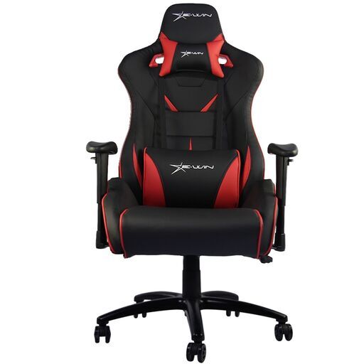 【正規販売店】E-WIN ゲーミングチェア レッド 幅広タイプ FL-BR1BA